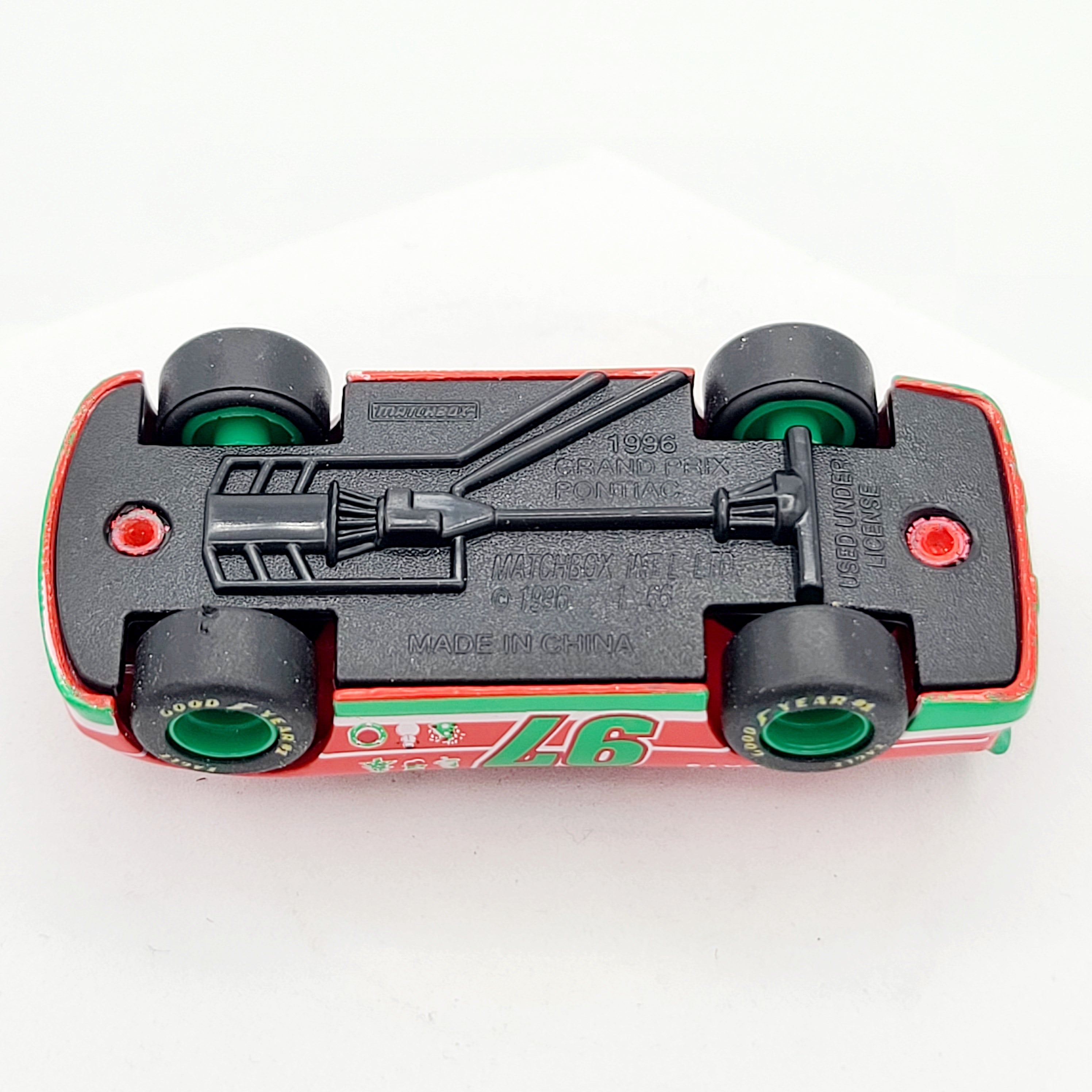 Matchbox '96 Pontiac Grand Prix Stock Car (1997 White Rose Holiday Collectibles, 1 of 2000)
